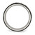 Stainless Steel Polished Black Ion-Plated with Cubic Zirconia Cross 8 mm Wedding Band - View 2