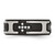 Stainless Steel Polished Black Ion-Plated with Cubic Zirconia Cross 8 mm Wedding Band - View 4