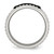Stainless Steel Brushed and Polished Black Ion-Plated Faceted 8 mm Wedding Band - View 2