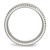 Chisel Stainless Steel Polished and Textured 7 mm Grooved Wedding Band, Half Round - View 2