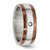 Chisel Stainless Steel Brushed/Polished Brown Ion-Plated Edge 0.04ct Diamond 8 mm Wedding Band - View 5