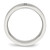 Stainless Steel Brushed with Cubic Zirconia 6 mm Grooved Wedding Band - View 2