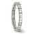 Chisel Stainless Steel Polished 3 Stone Cubic Zirconia 2.5 mm Flat Wedding Band - View 5