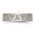 Chisel Stainless Steel Brushed with Engraved Trinity Symbol 6 mm Wedding Band, Flat - View 3