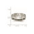Chisel Stainless Steel Brushed with Engraved Trinity Symbol 6 mm Wedding Band, Flat - View 6