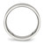 Chisel Stainless Steel Polished with Brushed Center Cubic Zirconia 6 mm Grooved Wedding Band - View 2