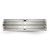 Chisel Stainless Steel Polished with Brushed Center Cubic Zirconia 6 mm Grooved Wedding Band - View 3