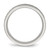 Chisel Stainless Steel Polished and Hammered 6 mm Grooved Wedding Band, Half Round - View 2