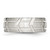 Chisel Stainless Steel Brushed and Polished 8 mm Grooved Wedding Band, Half Round - View 3