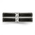 Stainless Steel Polished Black Ion-Plated with Cubic Zirconia 8 mm Wedding Band - View 4