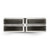 Stainless Steel Polished with Brushed Center Black Ion-Plated Cubic Zirconia 8 mm Wedding Band - View 4