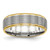 Chisel Stainless Steel Polished Yellow Ion-Plated 6 mm Grooved Wedding Band