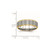 Chisel Stainless Steel Polished Yellow Ion-Plated 6 mm Grooved Wedding Band - View 6