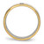 Stainless Steel Polished Yellow Ion-Plated with Cubic Zirconia 6 mm Grooved Wedding Band - View 2