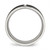 Stainless Steel Polished Black Ion-Plated Cubic Zirconia Grooved 8 mm Comfort Fit Wedding Band - View 2