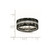 Stainless Steel Polished Faceted Black Ceramic Cubic Zirconia Ring, 8 mm - View 6
