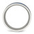 Chisel Stainless Steel Polished with Blue Carbon Fiber Inlay Textured Edge 8 mm Wedding Band - View 2