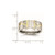 Chisel Stainless Steel Brushed Yellow Ion-Plated 8 mm Grooved Wedding Band, 8 mm Band - View 6