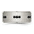 Stainless Steel Polished with Brushed Center Black Cubic Zirconia 9 mm Ridged Edge Wedding Band - View 3