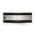 Chisel Stainless Steel Brushed and Polished Black Ion-Plated and Black Cubic Zirconia 8 mm Grooved Wedding Band - View 3