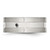 Stainless Steel Brushed and Polished with Black Cubic Zirconia 8 mm Wedding Band - View 3