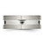 Stainless Steel Brushed and Polished with Black Cubic Zirconia 8 mm Wedding Band - View 4