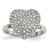 Stainless Steel Polished with Preciosa Crystal Heart Ring