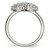 Stainless Steel Polished with Preciosa Crystal Heart Ring - View 2