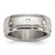 Stainless Steel Polished 8 mm Grooved Wedding Band