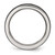 Chisel Stainless Steel Polished Black Ion-Plated 8 mm Grooved Wedding Band, Half Round - View 2
