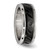 Chisel Stainless Steel Polished Black Ion-Plated 8 mm Grooved Wedding Band, Half Round - View 4