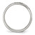 Stainless Steel Antiqued and Polished Fancy Design 8 mm Ridged Edge Wedding Band - View 2