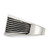 Chisel Stainless Steel Polished with Black Enamel Signet Ring, 13.5 mm Top Length, 11.5 mm Top Width - View 3