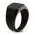Chisel Stainless Steel Polished Black Ion-Plated Signet Ring, 13.5 mm Top Length, 11.5 mm Top Width - View 6
