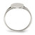 Chisel Stainless Steel Polished Oval Disc Ring, 2 mm - View 2