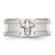 Chisel Stainless Steel Brushed and Polished Fleur De Lis 10 mm Wedding Band, Flat - View 4