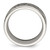 Chisel Stainless Steel Antiqued and Polished Brick Pattern 7.5 mm Wedding Band - View 2