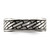 Chisel Stainless Steel Antiqued and Polished Brick Pattern 7.5 mm Wedding Band - View 3