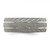 Chisel Stainless Steel Polished and Satin 8 mm Wedding Band, Half Round - View 3