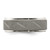 Chisel Stainless Steel Polished and Satin Ridged Edge 8 mm Wedding Band, Flat - View 3