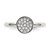 Stainless Steel Polished with Cubic Zirconia Circle Ring, 2.5 mm - View 4