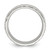 Chisel Stainless Steel Brushed and Polished Hammered 7.5 mm Wedding Band, Half Round - View 2