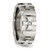 Chisel Stainless Steel Brushed and Polished 3pt 0.035ct Diamond Cross 9 mm Wedding Band - View 5