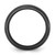 Chisel Stainless Steel Polished Black Ion-Plated Etched Design Ridged Edge 7.5 mm Wedding Band, Domed - View 2
