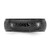 Chisel Stainless Steel Polished Black Ion-Plated Etched Design Ridged Edge 7.5 mm Wedding Band, Domed - View 3