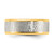 Chisel Stainless Steel Brushed and Polished Yellow Ion-Plated Lord'S Prayer 8 mm Wedding Band, Flat - View 3