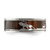 Chisel Stainless Steel Polished with Wood Inlay Deer Design 8 mm Wedding Band, Flat - View 3