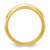 Chisel Stainless Steel Brushed and Polished Yellow Ion-Plated Diamond-Cut Cross 8 mm Tapered Wedding Band, Domed - View 2