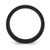 Chisel Stainless Steel Polished Black Ion-Plated Multi-Color Opal Inlay 8 mm Wedding Band, Flat - View 2