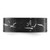 Chisel Stainless Steel Polished Black Ion-Plated Black and Silver Foil Inlay 8 mm Wedding Band, Flat - View 3